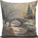 Vianočný dekoračný vankúš TUNES V 43x43 cm sivý