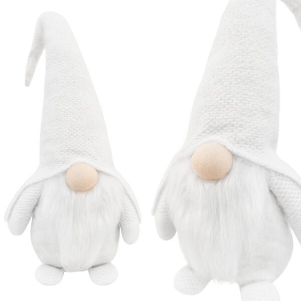 Vianočný škriatok ELF 068 - 50 cm biely