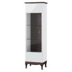 Vitrína Massimo 10 62 cm ľavá biela/mocca