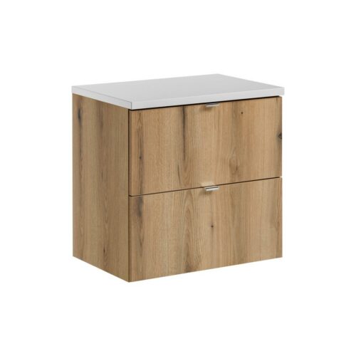 Závesná skrinka Nova Oak s doskou 60 cm dub evoke/biela Závesná skrinka Nova Oak s doskou 60 cm dub evoke/biela