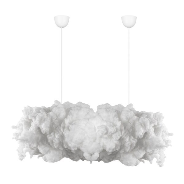 Závesný luster Serenity 90 cm biely