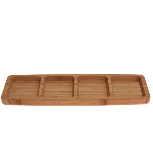 Bambusový servírovací tanier BEMBO 33 cm hnedý