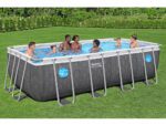 Bazén 488m x 244cm Splash View frame pool Gray Rattan Bestway 561 MB – Obrázok 2