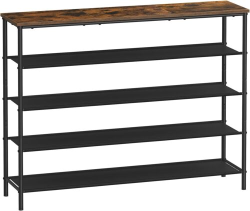 Botník Vasagle Kua 120 cm hnedý/čierny Botník Vasagle Kua 120 cm hnedý/čierny