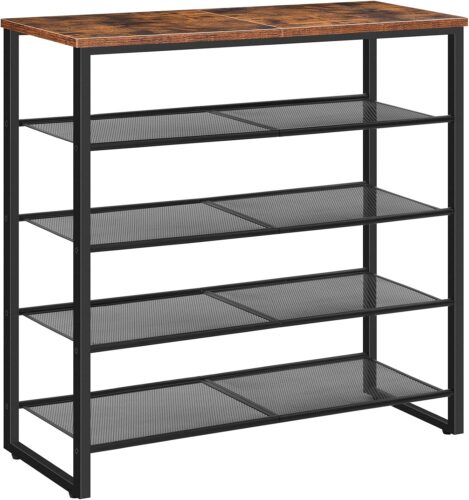 Botník Vasagle Mugy 75 cm čierny/hnedý Botník Vasagle Mugy 75 cm čierny/hnedý