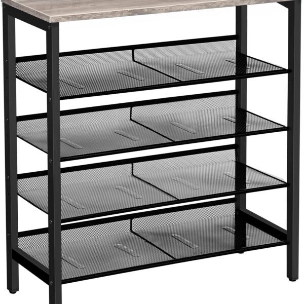 Botník Vasagle Ormio 85 cm čierny/sivý