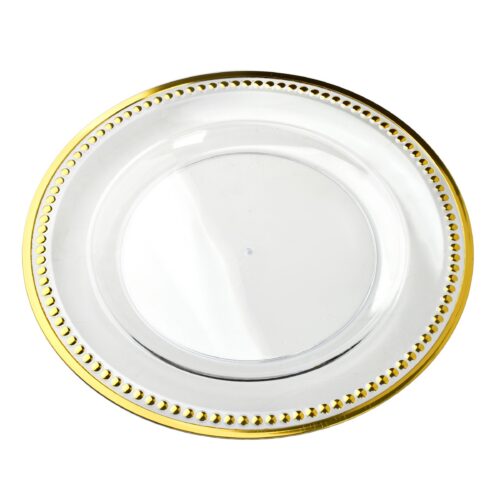 Dekoratívny tanier BLANCHE CLEAR 33 cm zlatý Dekoratívny tanier BLANCHE CLEAR 33 cm zlatý