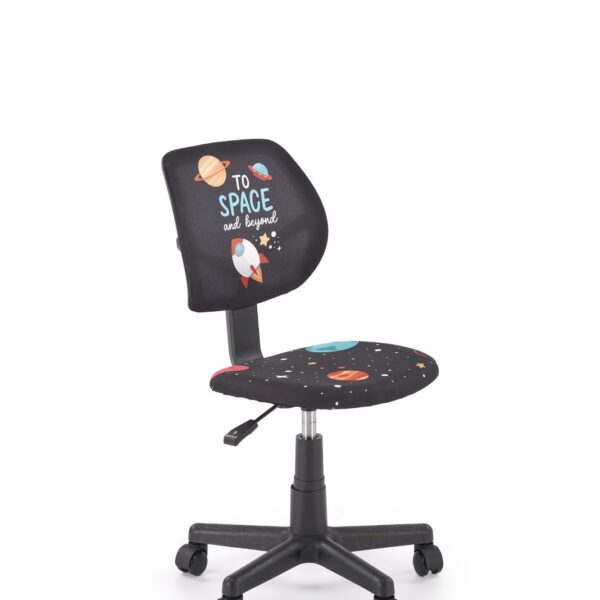Detská otočná stolička Bingo čierna