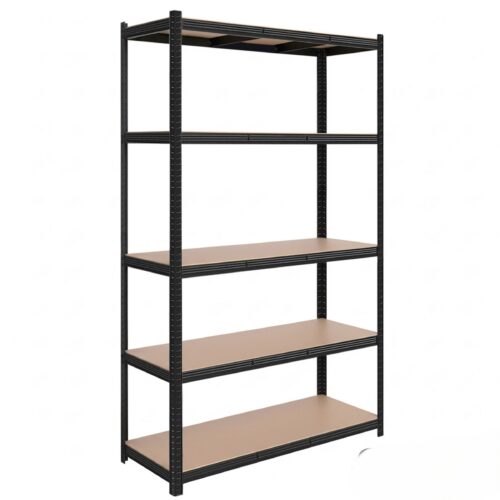 Dílenský regál SUSAA 5 polic 205x120x45 cm černý Dílenský regál SUSAA 5 polic 205x120x45 cm černý
