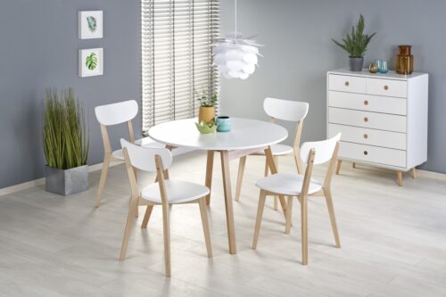 Jedálenský rozkladací stôl Ruden 102/142 cm biely Jedálenský rozkladací stôl Ruden 102/142 cm biely