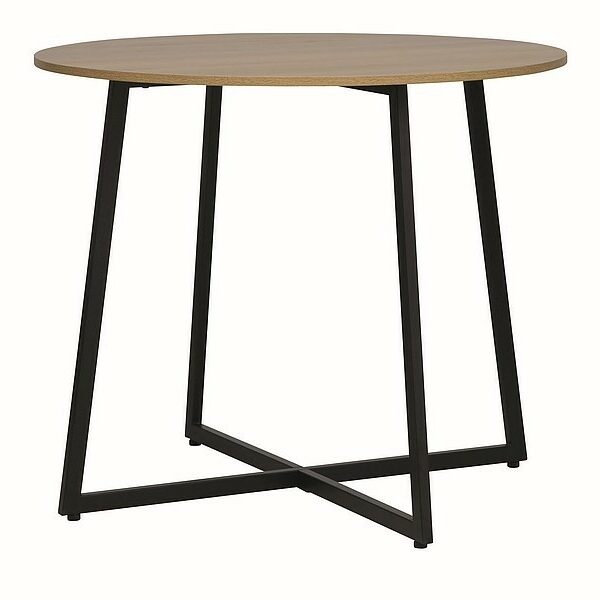 Jedálenský stôl Luna 90 cm dub prírodný/čierny