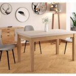 Jedálenský stôl Presto 140/218 cm kašmír/dub cremona torro