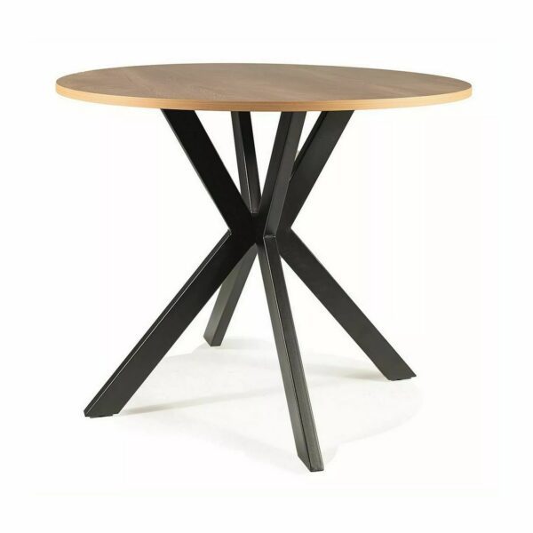 Jedálenský stôl Talia II 90 cm dub prírodný/čierny