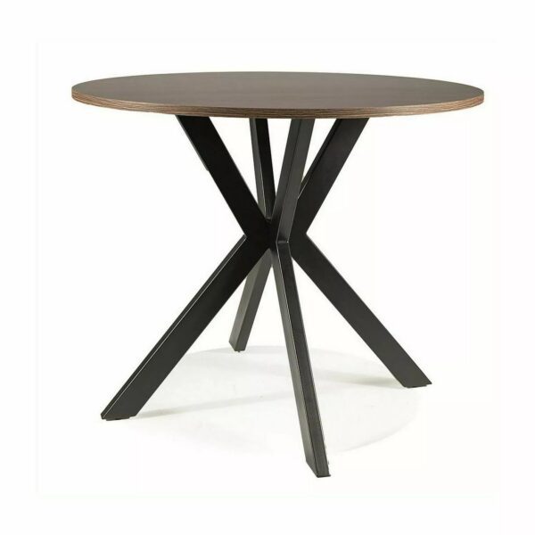 Jedálenský stôl Talia II 90 cm orech/čierny