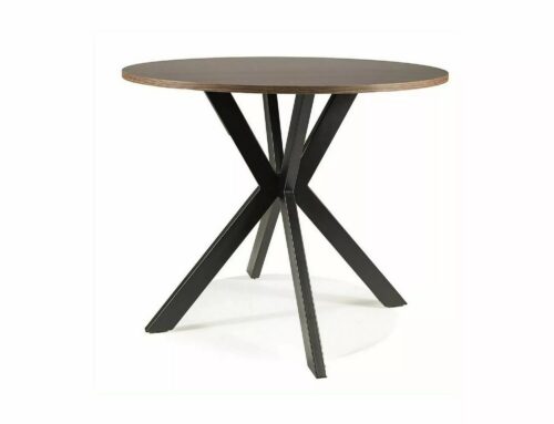 Jedálenský stôl Talia II 90 cm orech/čierny Jedálenský stôl Talia II 90 cm orech/čierny