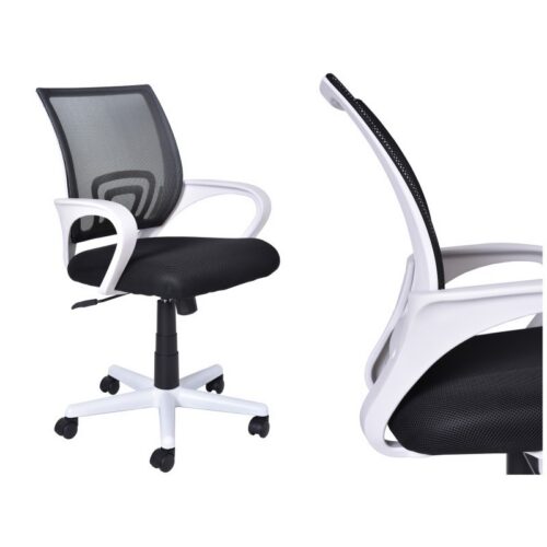 Kancelárske kreslo Bianco - bielo-čierne Kancelárske kreslo Bianco - bielo-čierne