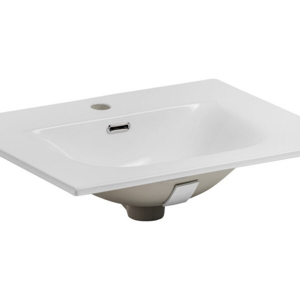 Keramické zápustné umývadlo Sky 61 cm biele