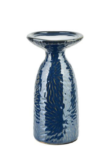 Keramický svietnik YARINE BLUE 20 cm modrý Keramický svietnik YARINE BLUE 20 cm modrý