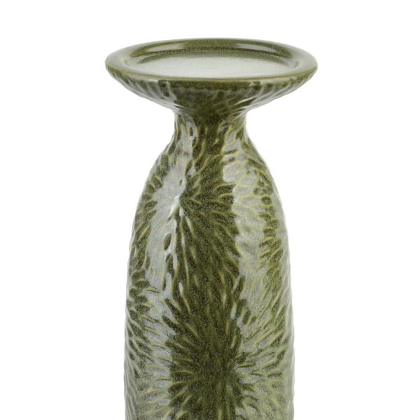 Keramický svietnik YARINE GREEN 20 cm zelený