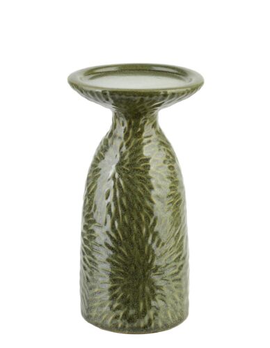 Keramický svietnik YARINE GREEN 20 cm zelený Keramický svietnik YARINE GREEN 20 cm zelený