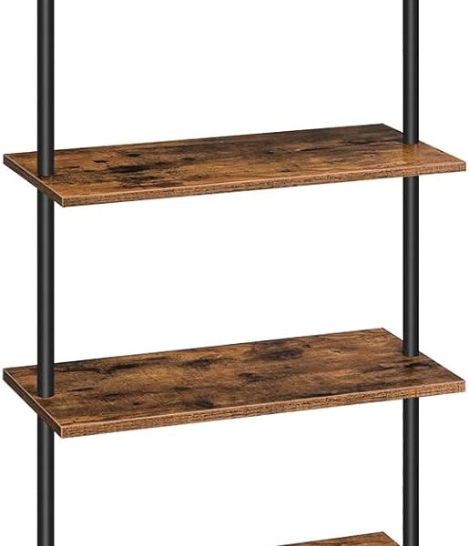 Knižnica Vasagle Zorami 60 cm čierna/hnedá