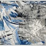 Koberec JUNGLE VI 150x220 cm sivý/modrý