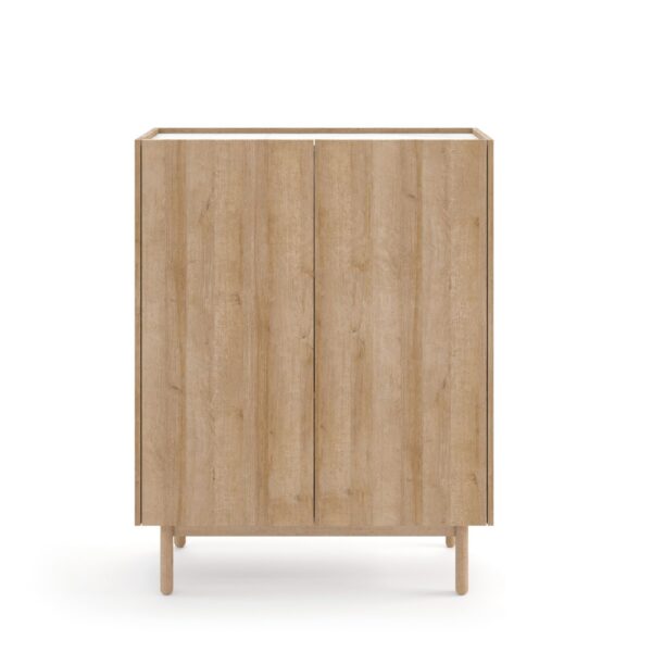Komoda Boho La 97 cm dub riviéra/biely mramor