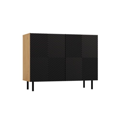 Komoda KAMA 100 cm dub artisan/čierna Komoda KAMA 100 cm dub artisan/čierna