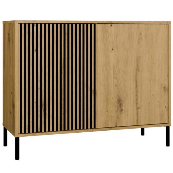 Komoda Kamaro 2D Slim 103 cm II dub Artisan/čierna