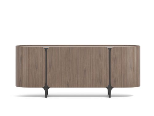 Komoda Sileno 200 cm ořech/černá Komoda Sileno 200 cm ořech/černá
