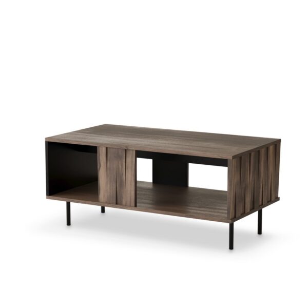 Konferenčný stolík Swing 100 cm orech/čierny