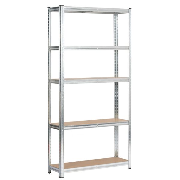 Kovový regál REGMET 90x30x180 cm strieborný