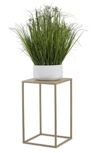 Kovový stojan na květiny BOOLO 40 cm béžový Kovový stojan na květiny BOOLO 40 cm béžový