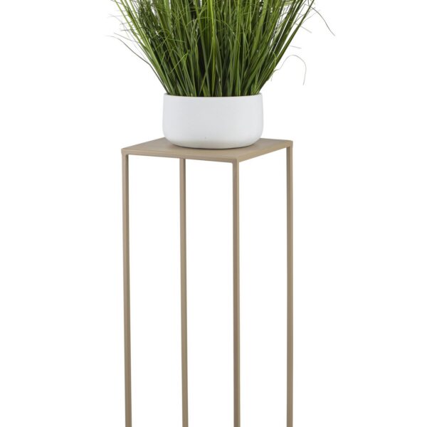 Kovový stojan na květiny BOOLO 70 cm béžový