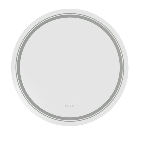 Kúpeľňové zrkadlo DOVER 80 cm strieborné