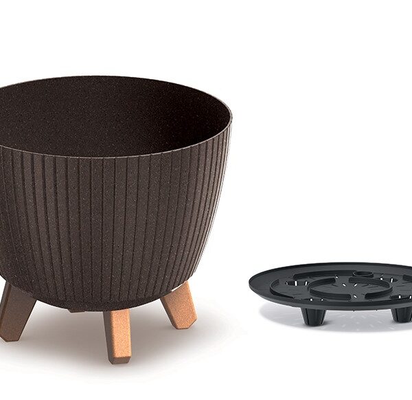 Květináč LAMIAL ECO WOOD kávový