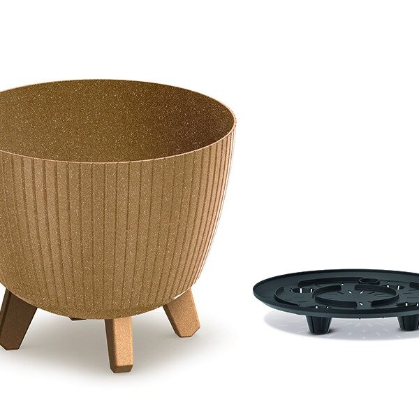 Květináč LAMIAL ECO WOOD natural hnědá