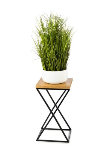 Kvetinový stojan LOFT I 40 cm čierny/dub lancelot Kvetinový stojan LOFT I 40 cm čierny/dub lancelot