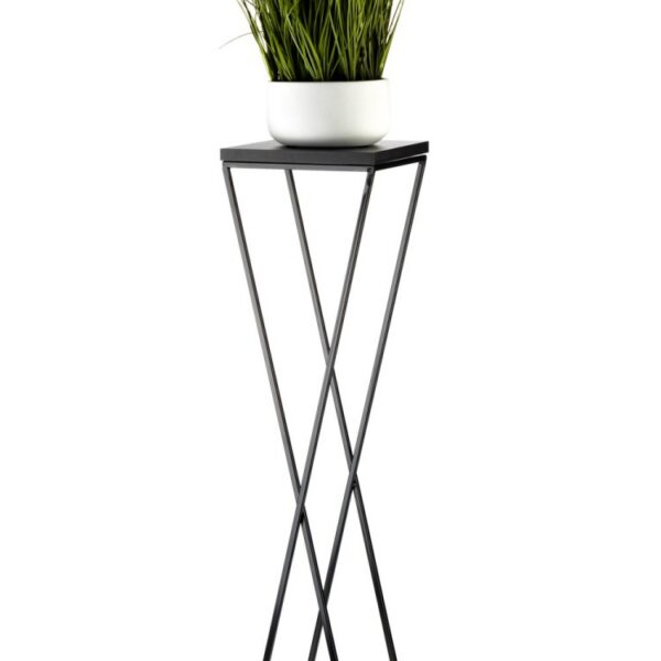 Kvetinový stojan LOFT II 100 cm čierny