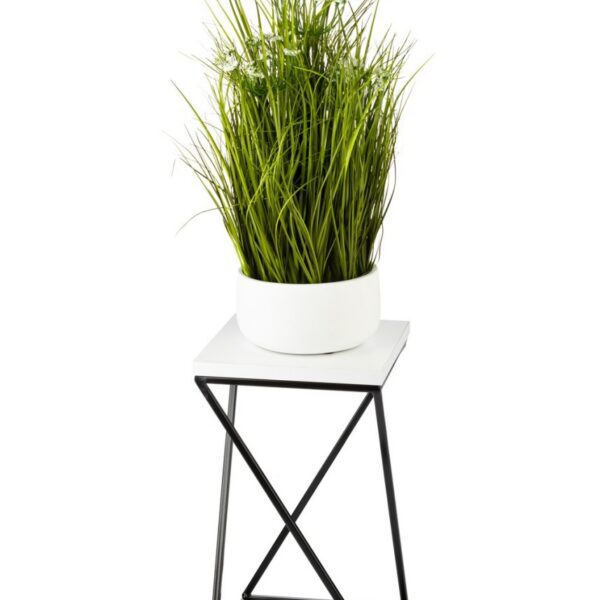 Kvetinový stojan LOFT III 40 cm čierny/biely