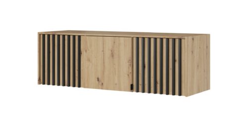 Nástavec na skriňu Nelly 155 cm dub artisan/čierny Nástavec na skriňu Nelly 155 cm dub artisan/čierny