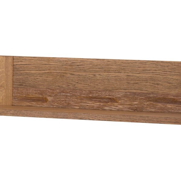 Nástenná polica Velvet II 34 111 cm s LED osvetlením dub Rustikal