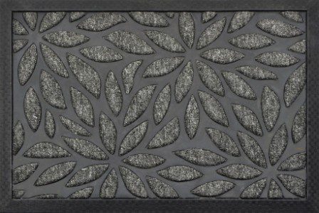 Obdĺžniková rohožka PLANTS 40x60 cm sivá
