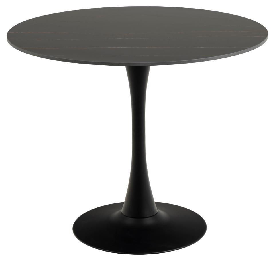 Okrúhly jedálenský stôl Malta 90 cm čierny Okrúhly jedálenský stôl Malta 90 cm čierny
