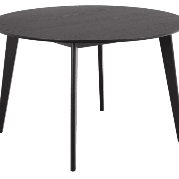 Okrúhly jedálenský stôl Roxby 120 cm čierny