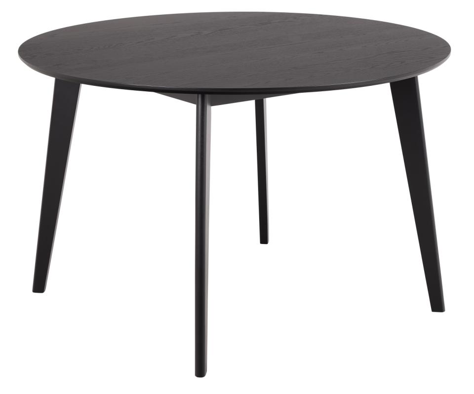 Okrúhly jedálenský stôl Roxby 120 cm čierny Okrúhly jedálenský stôl Roxby 120 cm čierny