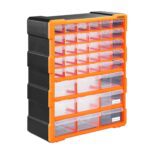 Organizér Damir s 39 priehradkami čierny/oranžový