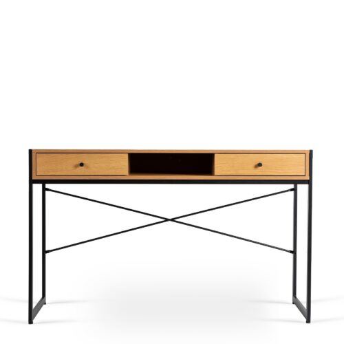 Písací stôl so zásuvkami Rex 123 cm dub Craft zlatý/čierny Písací stôl so zásuvkami Rex 123 cm dub Craft zlatý/čierny