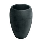 Plastový květináč CANOLOS HIGH 40 cm tmavě šedý