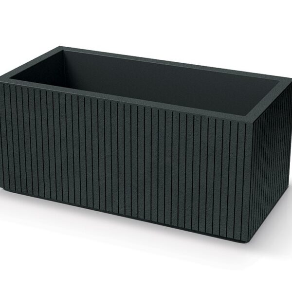 Plastový květináč COROS CASE 80 cm tmavě šedý